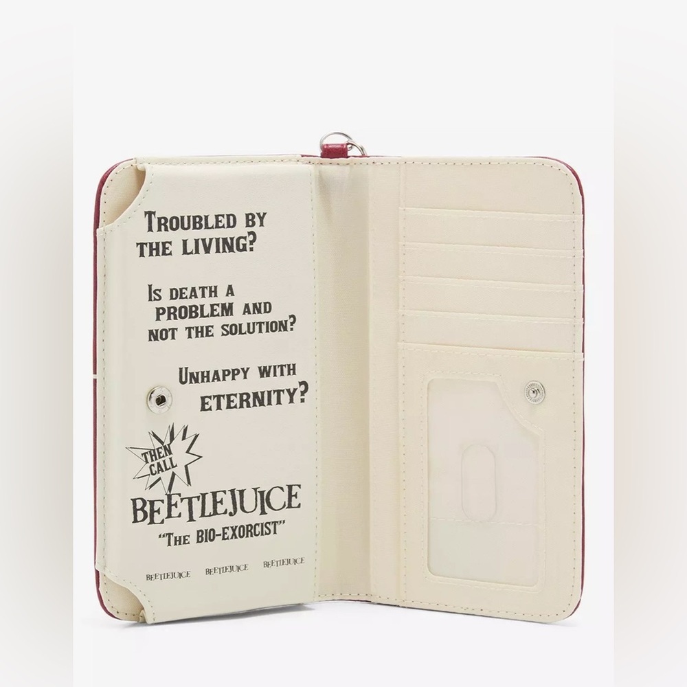 Beetlejuice Bioworld recently deceased book wallet - Picture 4 of 4